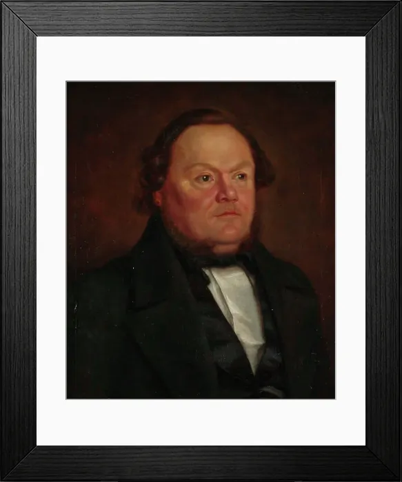 Framed Print : Portrait of the City Bailiff of Oulu, Jacob Forss, 1849. Creator: Oskar Nylander Framed Print : Portrait of the City Bailiff of Oulu, Jacob Forss, 1849. Creator: Oskar Nylander