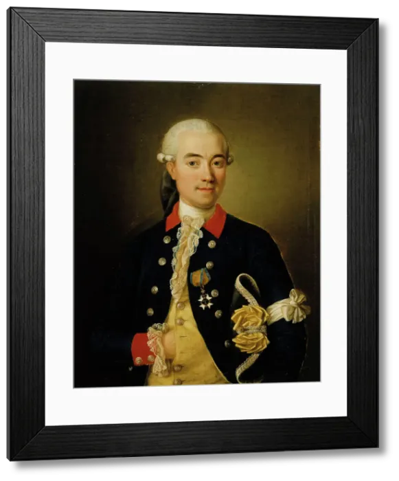 Framed Print : Captain Carl Adolf Möllersvärd, 1775. Creator: Ulrika Fredrika Pasch Framed Print : Captain Carl Adolf Möllersvärd, 1775. Creator: Ulrika Fredrika Pasch