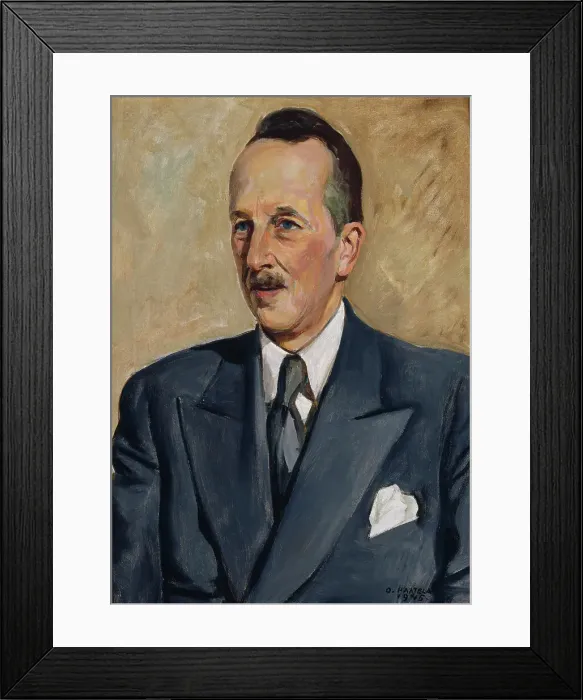 Framed Print : Portrait of Wäinö Wallin, 1945. Creator: Oskari Paatela Framed Print : Portrait of Wäinö Wallin, 1945. Creator: Oskari Paatela