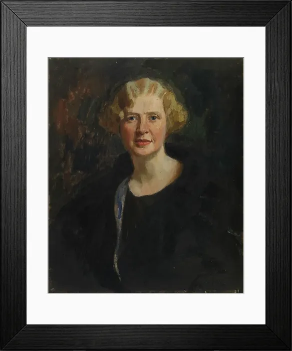 Framed Print : Portrait of Ester Wegelius (née Tawaststjerna), 1925. Creator: Oskari Paatela Framed Print : Portrait of Ester Wegelius (née Tawaststjerna), 1925. Creator: Oskari Paatela