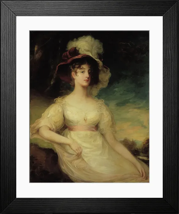 Framed Print : Portrait of a lady, c1830s. Creator: Workshop of Thomas Lawrence Framed Print : Portrait of a lady, c1830s. Creator: Workshop of Thomas Lawrence