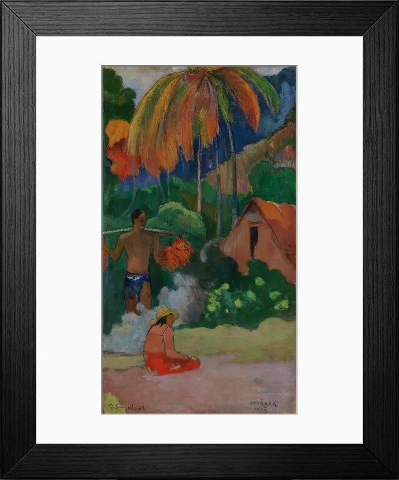 Framed Print : Landscape in Tahiti (Mahana Maà), 1892. Creator: Paul Gauguin Framed Print : Landscape in Tahiti (Mahana Maà), 1892. Creator: Paul Gauguin