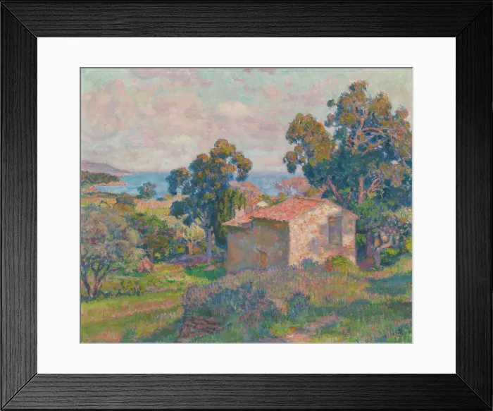 Framed Print : Landscape from Provençe, 1917. Creator: Théo van Rysselberghe Framed Print : Landscape from Provençe, 1917. Creator: Théo van Rysselberghe