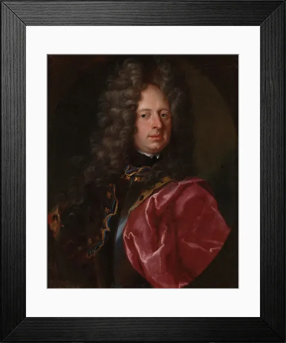 Framed Print : Portrait of a man, c18th century. Creator: Unknown Framed Print : Portrait of a man, c18th century. Creator: Unknown