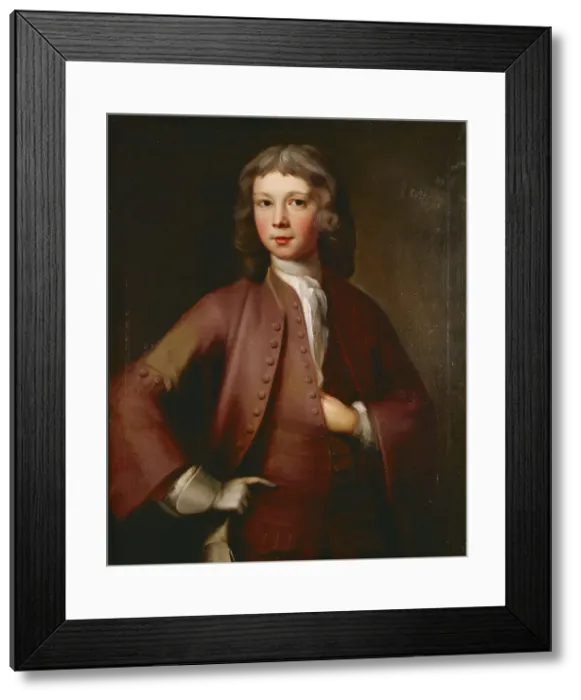 Framed Print : Unidentified boy, 1730-1739. Creator: Unknown Framed Print : Unidentified boy, 1730-1739. Creator: Unknown