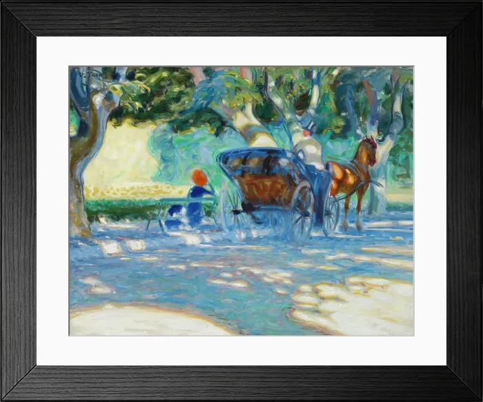 Framed Print : In the Borély Park, 1909. Creator: Verner Thome Framed Print : In the Borély Park, 1909. Creator: Verner Thome