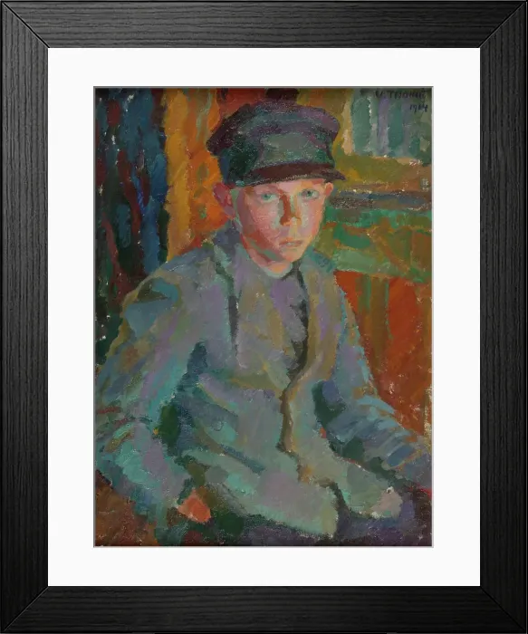Framed Print : Fisherboy, 1914. Creator: Verner Thome Framed Print : Fisherboy, 1914. Creator: Verner Thome