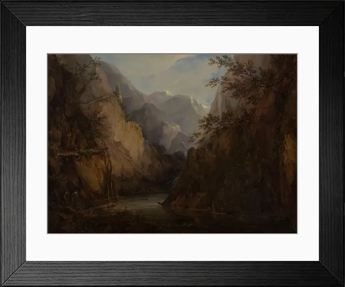 Framed Print : Norwegian Fell Landscape, 1845. Creator: Pehr Gustaf von Heideken Framed Print : Norwegian Fell Landscape, 1845. Creator: Pehr Gustaf von Heideken