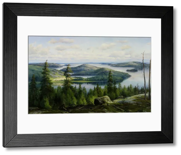 Framed Print : A Summer's Day on Lake Päijänne, 1902. Creator: Thorsten Waenerberg Framed Print : A Summer's Day on Lake Päijänne, 1902. Creator: Thorsten Waenerberg