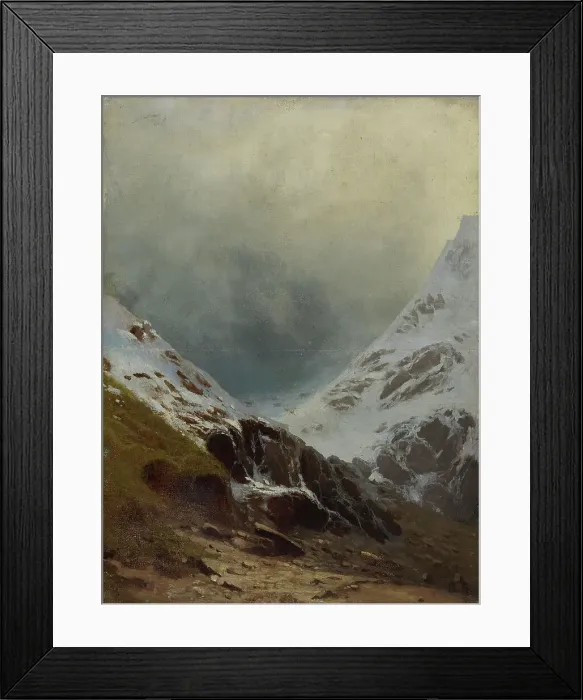 Framed Print : Snowy Mountainsides, 1875-1904. Creator: Vasily Vereshchagin Framed Print : Snowy Mountainsides, 1875-1904. Creator: Vasily Vereshchagin