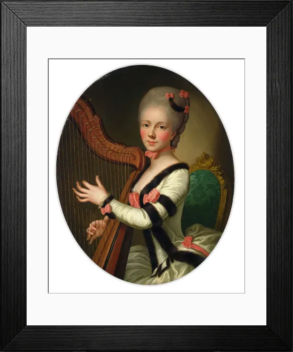 Framed Print : Madame Desroches, 1768-1771. Creator: Per Krafft the Elder Framed Print : Madame Desroches, 1768-1771. Creator: Per Krafft the Elder