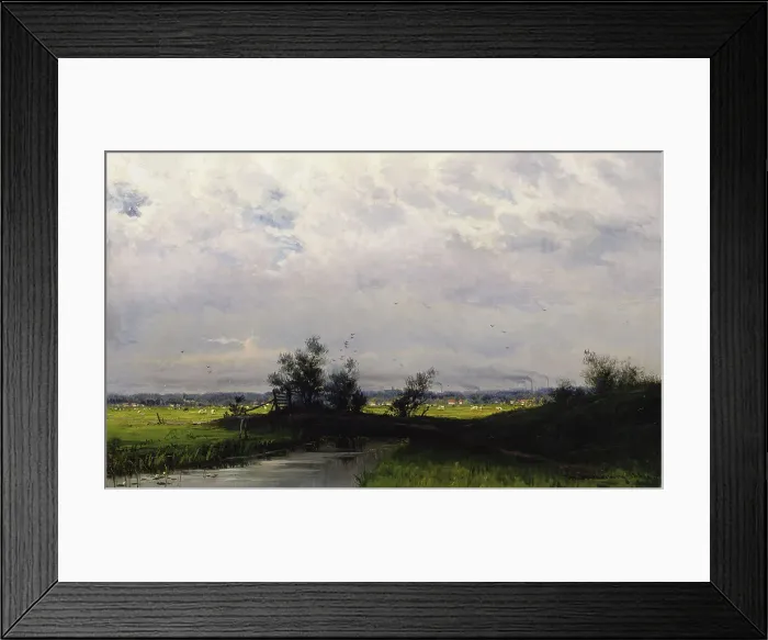 Framed Print : Landscape from lowlands near Haarlem, 1881. Creator: Thorsten Waenerberg Framed Print : Landscape from lowlands near Haarlem, 1881. Creator: Thorsten Waenerberg