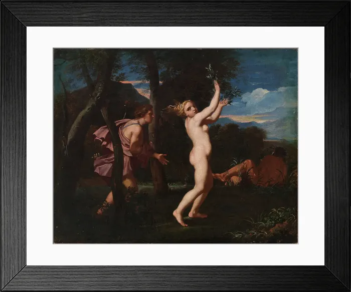 Framed Print : Apollo and Daphne, 1630-1670. Creator: Unknown Framed Print : Apollo and Daphne, 1630-1670. Creator: Unknown