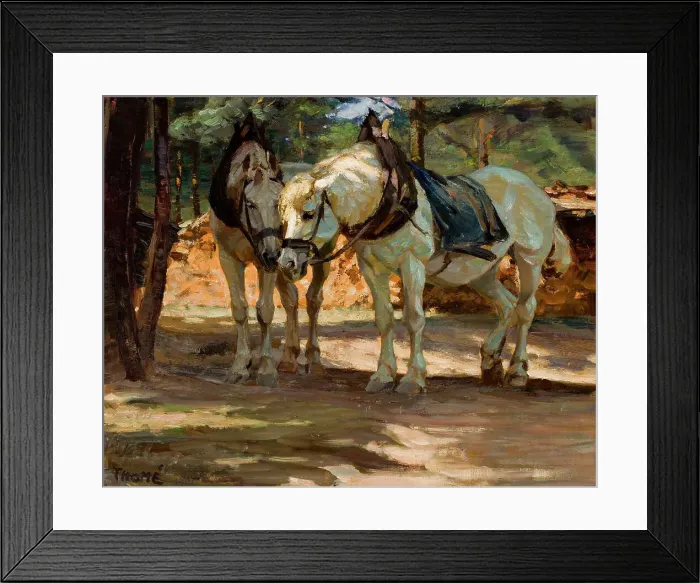 Framed Print : Horses, 1901. Creator: Verner Thome Framed Print : Horses, 1901. Creator: Verner Thome
