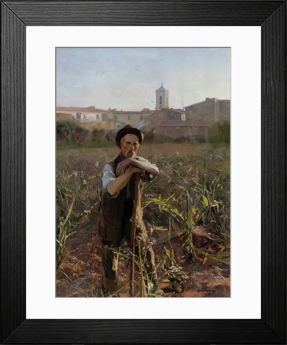 Framed Print : Rest, 1900. Creator: Raffaello Gambogi Framed Print : Rest, 1900. Creator: Raffaello Gambogi