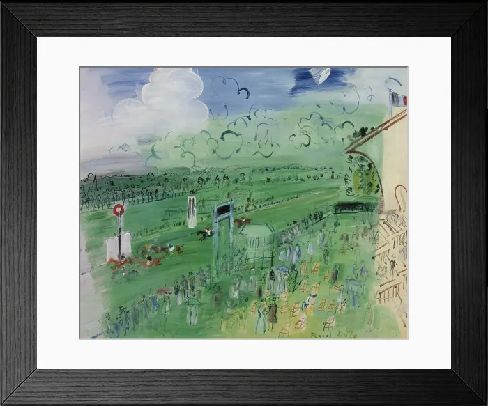 Framed Print : Racecourse at Deauville, 1935. Creator: Raoul Dufy Framed Print : Racecourse at Deauville, 1935. Creator: Raoul Dufy