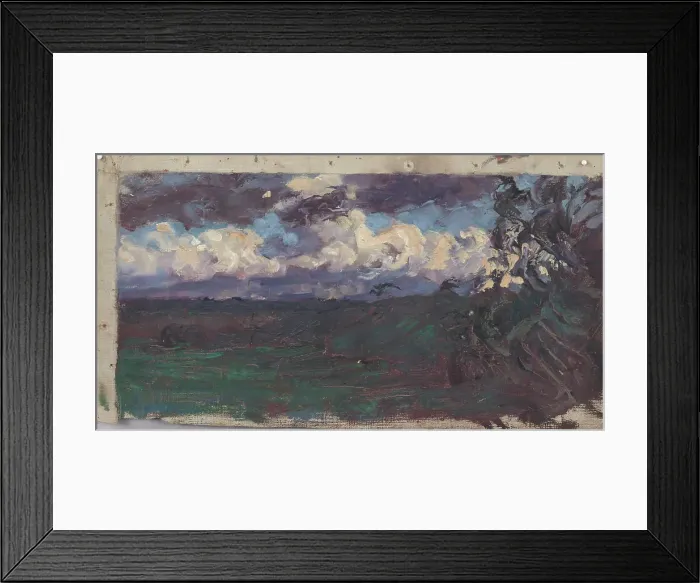 Framed Print : Clouds over the plain, c1910s. Creator: Verner Thome Framed Print : Clouds over the plain, c1910s. Creator: Verner Thome