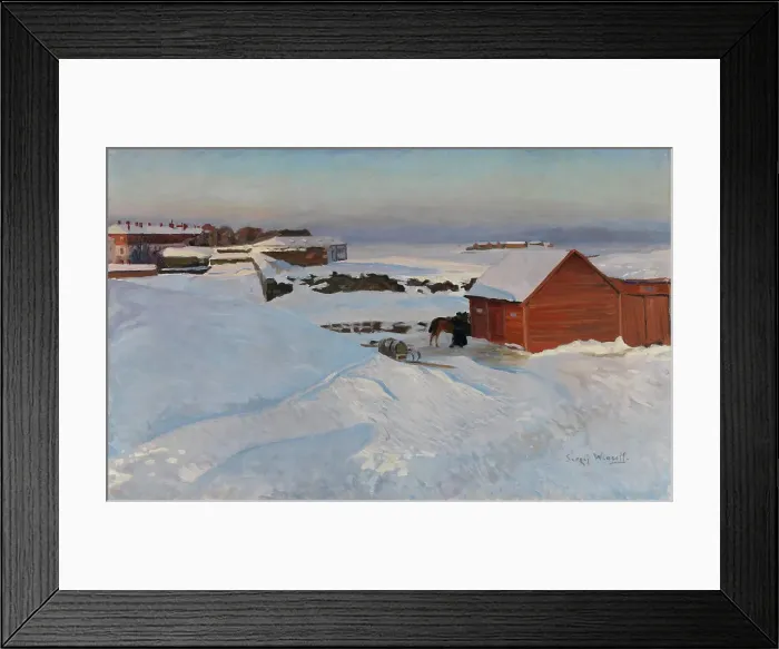 Framed Print : Suomenlinna in February, 1900-1904. Creator: Sergei Wlasoff Framed Print : Suomenlinna in February, 1900-1904. Creator: Sergei Wlasoff