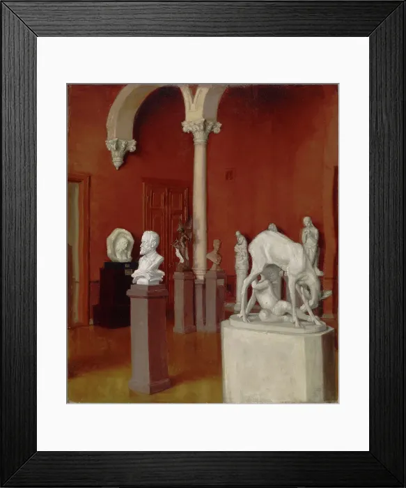 Framed Print : The Sculpture Gallery in the Ateneum, 1898-1905. Creator: Sigrid Lehrback Framed Print : The Sculpture Gallery in the Ateneum, 1898-1905. Creator: Sigrid Lehrback
