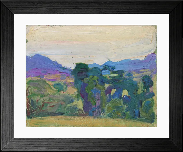 Framed Print : River Valley, 1909. Creator: Akseli Gallen-Kallela Framed Print : River Valley, 1909. Creator: Akseli Gallen-Kallela