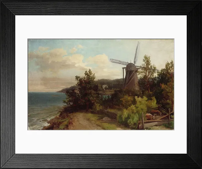 Framed Print : Windmill, c1860-1890. Creator: Victoria Aberg Framed Print : Windmill, c1860-1890. Creator: Victoria Aberg
