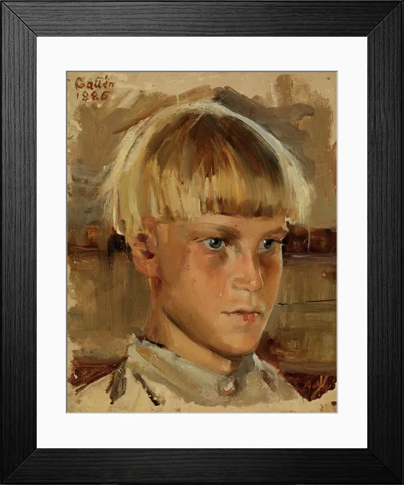 Framed Print : Orphan Boy, 1886. Creator: Akseli Gallen-Kallela Framed Print : Orphan Boy, 1886. Creator: Akseli Gallen-Kallela