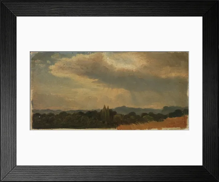 Framed Print : High sky above the landscape, exercise, 1854. Creator: Werner Holmberg Framed Print : High sky above the landscape, exercise, 1854. Creator: Werner Holmberg