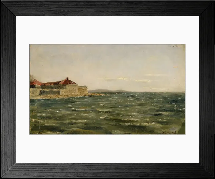 Framed Print : Sand Bank, 1882. Creator: Akseli Gallen-Kallela Framed Print : Sand Bank, 1882. Creator: Akseli Gallen-Kallela