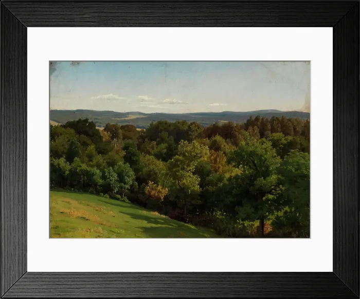 Framed Print : View from the mountain, exercise, 1855. Creator: Werner Holmberg Framed Print : View from the mountain, exercise, 1855. Creator: Werner Holmberg