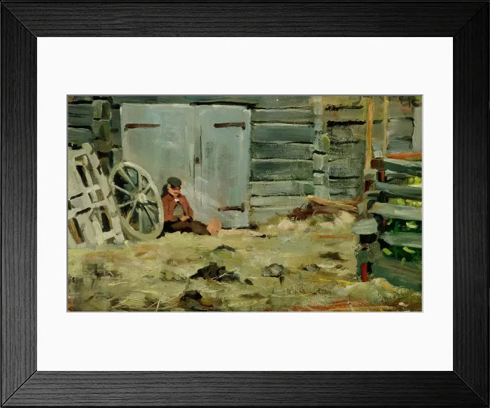 Framed Print : In the Sunshine, 1884. Creator: Akseli Gallen-Kallela Framed Print : In the Sunshine, 1884. Creator: Akseli Gallen-Kallela