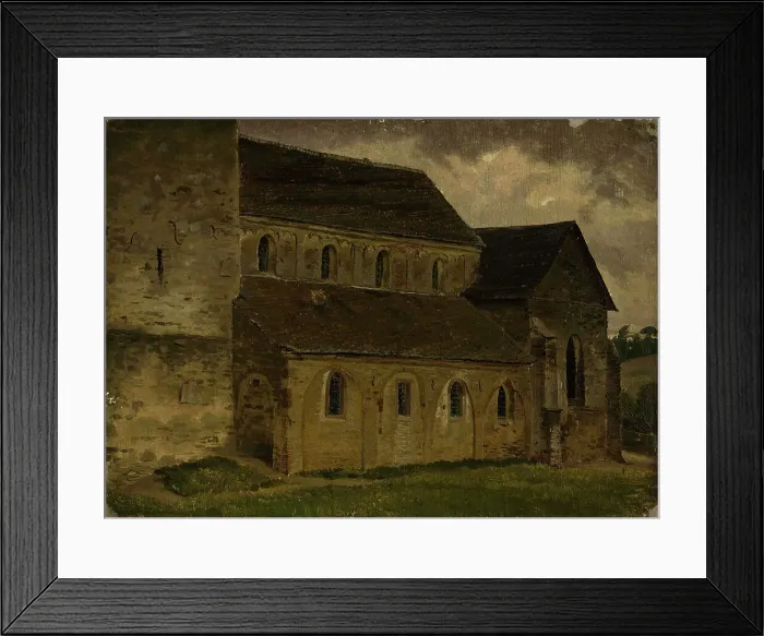 Framed Print : Erkrath Church, study, 1854. Creator: Werner Holmberg Framed Print : Erkrath Church, study, 1854. Creator: Werner Holmberg