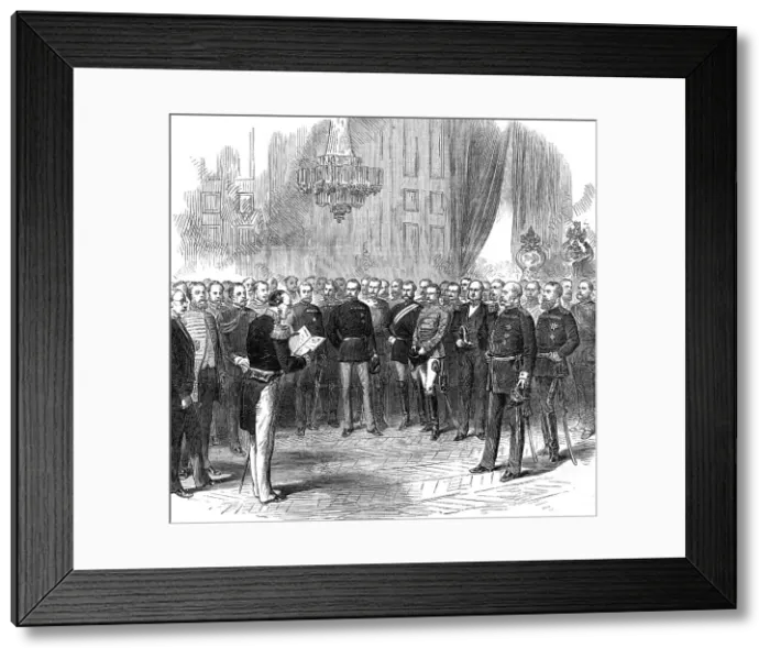 Framed Print : The New Empire of Germany: the President of the North German Federal Assembly... 1871. Creator: Unknown Framed Print : The New Empire of Germany: the President of the North German Federal Assembly... 1871. Creator: Unknown