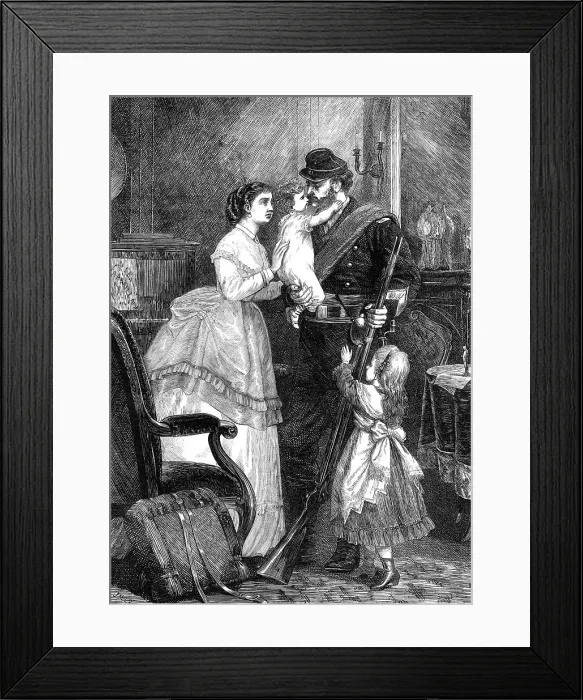 Framed Print : Adieu!, 1871. Creator: JML Ralston Framed Print : Adieu!, 1871. Creator: JML Ralston