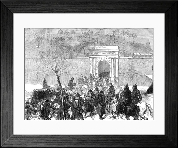 Framed Print : The Germans entering Mont Valerien, 1871. Creator: Unknown Framed Print : The Germans entering Mont Valerien, 1871. Creator: Unknown