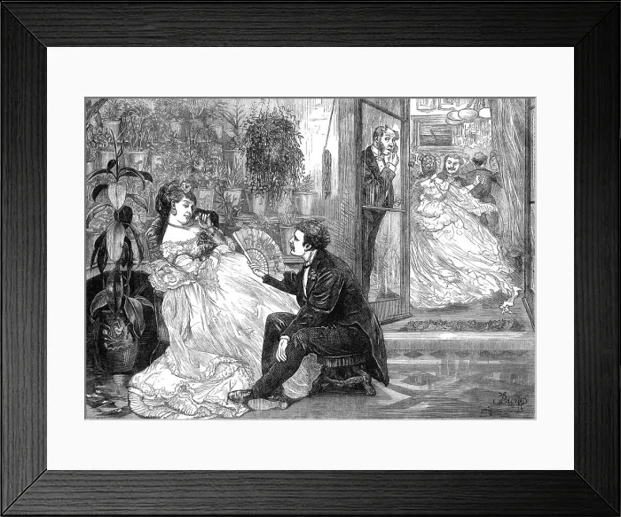 Framed Print : The Missing Partner, 1871. Creator: C. A. Ferrier Framed Print : The Missing Partner, 1871. Creator: C. A. Ferrier