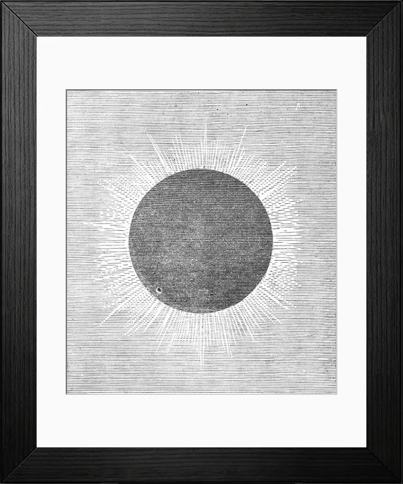 Framed Print : The Eclipse of the Sun, 1871. Creator: Unknown Framed Print : The Eclipse of the Sun, 1871. Creator: Unknown