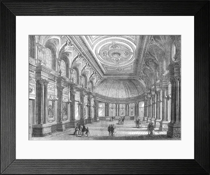 Framed Print : The new hall of the Drapers Company, Throgmorton-street, 1871. Creator: F. Watkins Framed Print : The new hall of the Drapers Company, Throgmorton-street, 1871. Creator: F. Watkins