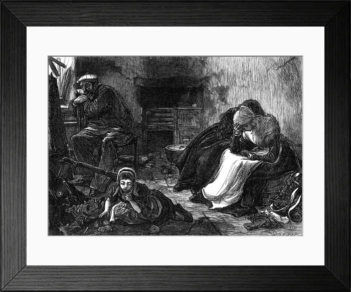 Framed Print : The ruin around Paris: home!, 1871. Creator: Dalziel Brothers Framed Print : The ruin around Paris: home!, 1871. Creator: Dalziel Brothers