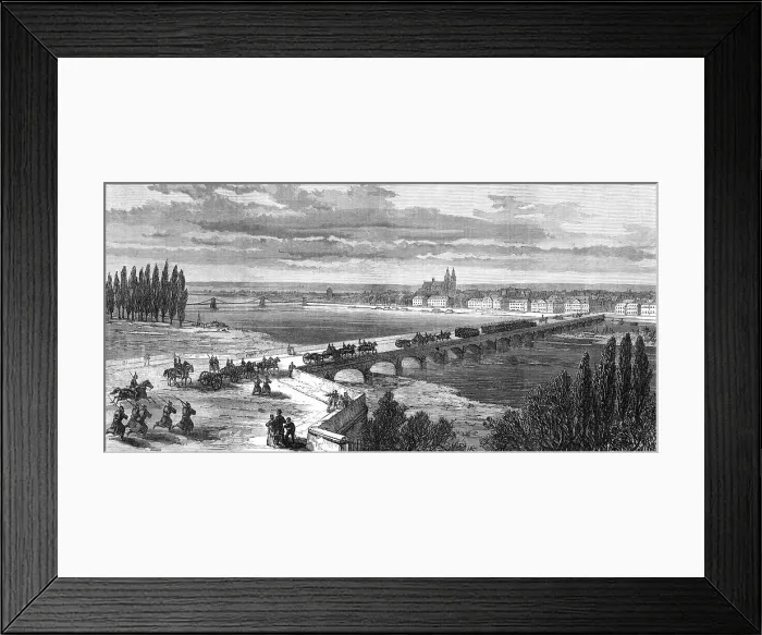 Framed Print : View of the City of Tours, 1871. Creator: Unknown Framed Print : View of the City of Tours, 1871. Creator: Unknown