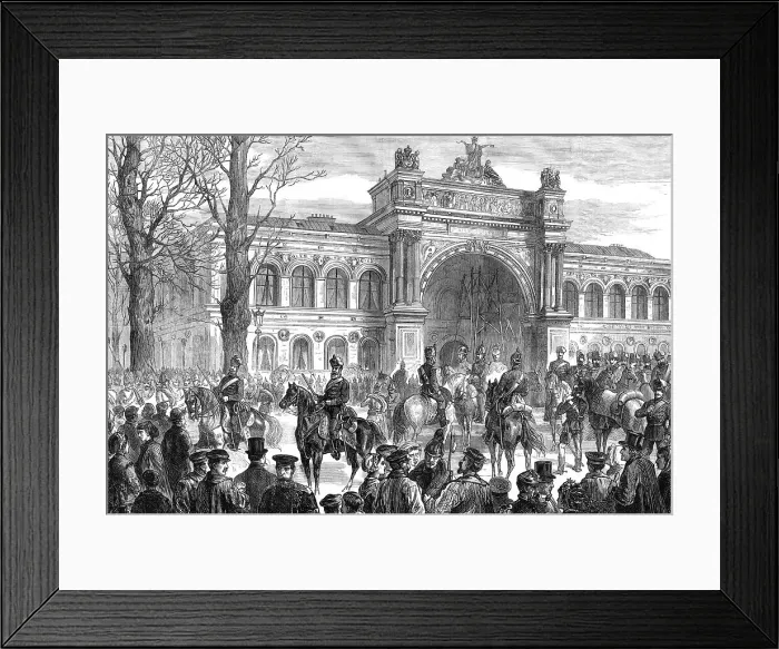 Framed Print : The Germans in Paris: the Palais de l'Industrie, 1871. Creator: Unknown Framed Print : The Germans in Paris: the Palais de l'Industrie, 1871. Creator: Unknown