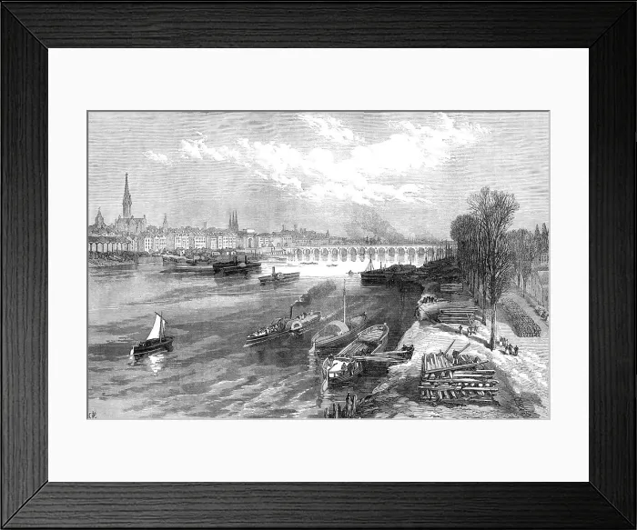 Framed Print : The City of Bordeaux, 1871. Creator: RCH Framed Print : The City of Bordeaux, 1871. Creator: RCH
