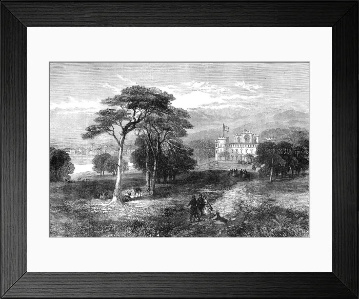 Framed Print : Inverary Castle, the seat of the Duke of Argyll, 1871. Creator: Unknown Framed Print : Inverary Castle, the seat of the Duke of Argyll, 1871. Creator: Unknown