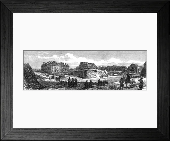 Framed Print : The ruins round Paris: interior of Fort Issy, 1871. Creator: Unknown Framed Print : The ruins round Paris: interior of Fort Issy, 1871. Creator: Unknown