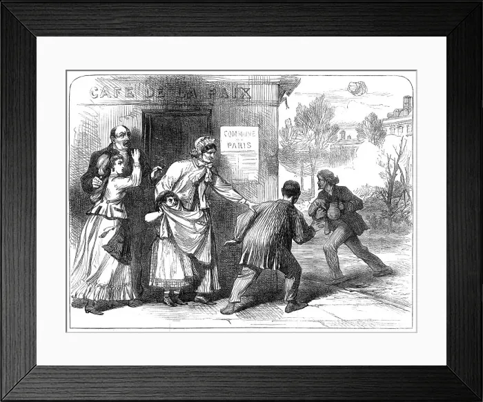 Framed Print : The French Siege of Paris: May morning, 1871. Creator: Unknown Framed Print : The French Siege of Paris: May morning, 1871. Creator: Unknown
