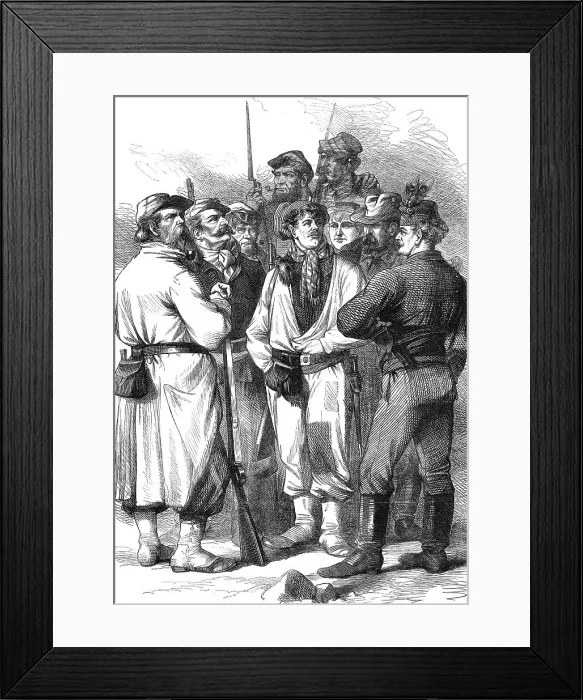 Framed Print : The Civil War in Paris: Men of the Barricades, 1871. Creator: Unknown Framed Print : The Civil War in Paris: Men of the Barricades, 1871. Creator: Unknown