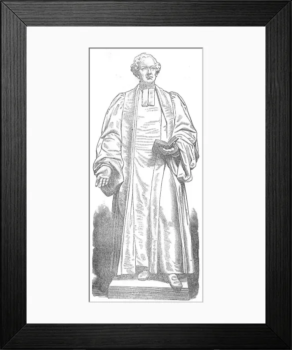 Framed Print : Statue of the Dean of Ripon, St. George's Hall, Liverpool, 1871. Creator: Unknown Framed Print : Statue of the Dean of Ripon, St. George's Hall, Liverpool, 1871. Creator: Unknown