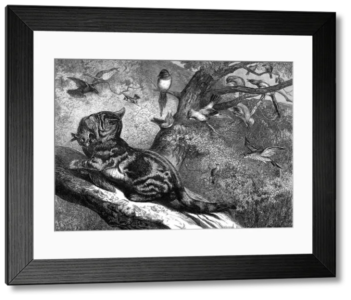 Framed Print : The months: April, 1871. Creator: Horace Harral