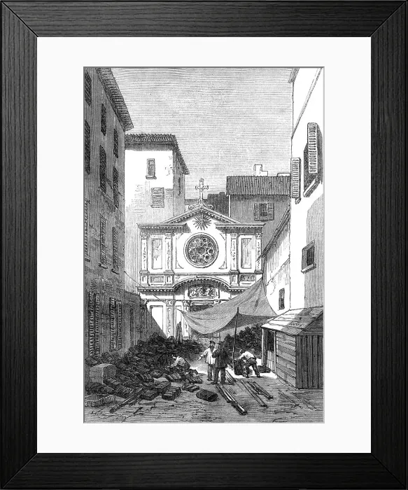 Framed Print : College of the Jesuits, Marseilles, 1871. Creator: Unknown Framed Print : College of the Jesuits, Marseilles, 1871. Creator: Unknown