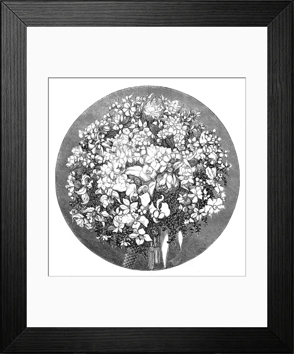 Framed Print : Marriage of Princess Louise: the Bride's Bouquet, 1871. Creator: Unknown Framed Print : Marriage of Princess Louise: the Bride's Bouquet, 1871. Creator: Unknown