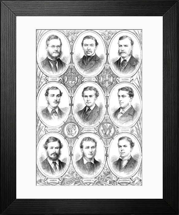 Framed Print : The Universities Boat-Race, 1871. Creator: Unknown Framed Print : The Universities Boat-Race, 1871. Creator: Unknown